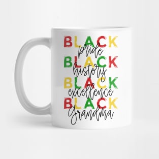 Grandma Black Pride Black History Month Mug